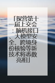 探营第十一届上交会：脑机接口、大模型安全、跨境身份核验等新技术将悉数亮相