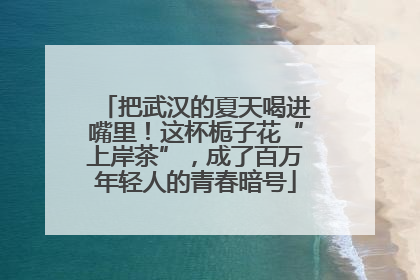 把武汉的夏天喝进嘴里！这杯栀子花“上岸茶”，成了百万年轻人的青春暗号
