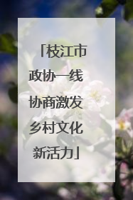 枝江市政协一线协商激发乡村文化新活力