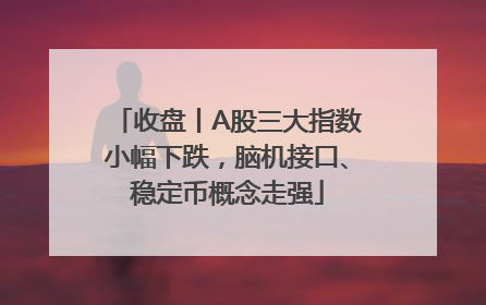 收盘丨A股三大指数小幅下跌，脑机接口、稳定币概念走强