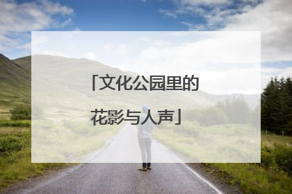 文化公园里的花影与人声