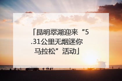昆明翠湖迎来“5.31公里无烟迷你马拉松”活动