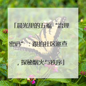 晨光里的五福“治理密码”：跟拍社区巡查，探秘烟火与秩序