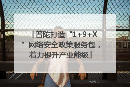普陀打造“1+9+X”网络安全政策服务包，着力提升产业能级