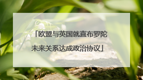 欧盟与英国就直布罗陀未来关系达成政治协议