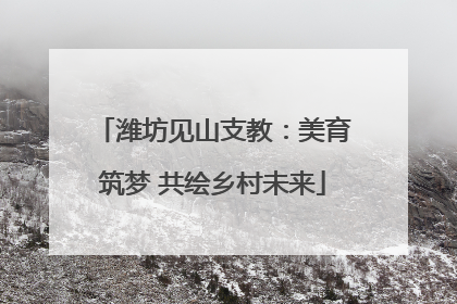 潍坊见山支教：美育筑梦 共绘乡村未来