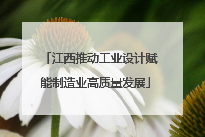 江西推动工业设计赋能制造业高质量发展