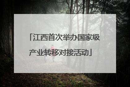 江西首次举办国家级产业转移对接活动