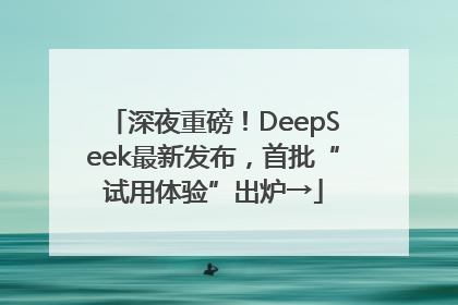 深夜重磅！DeepSeek最新发布，首批“试用体验”出炉→