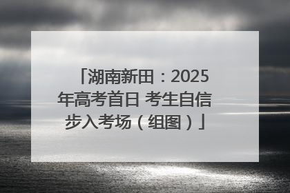 湖南新田：2025年高考首日 考生自信步入考场（组图）