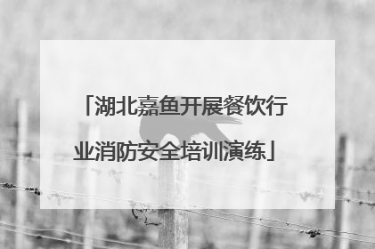 湖北嘉鱼开展餐饮行业消防安全培训演练