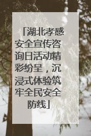 湖北孝感安全宣传咨询日活动精彩纷呈，沉浸式体验筑牢全民安全防线