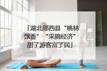 湖北郧西县“桃林飘香”“采摘经济”甜了游客富了民