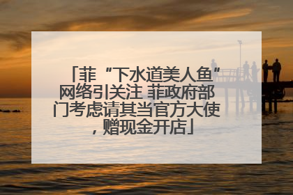 菲“下水道美人鱼”网络引关注 菲政府部门考虑请其当官方大使，赠现金开店