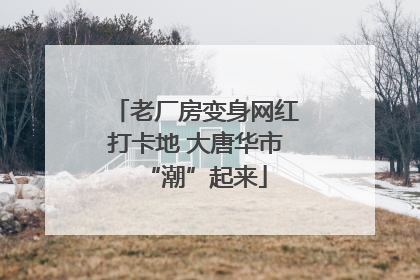 老厂房变身网红打卡地 大唐华市“潮”起来