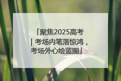 聚焦2025高考｜考场内笔落惊鸿，考场外心绘蓝图
