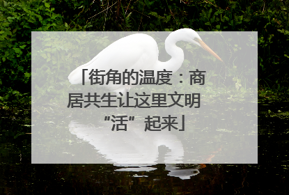 街角的温度：商居共生让这里文明“活”起来