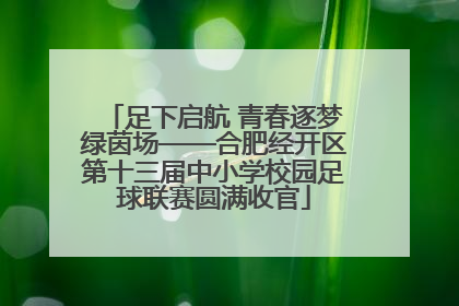 足下启航 青春逐梦绿茵场——合肥经开区第十三届中小学校园足球联赛圆满收官