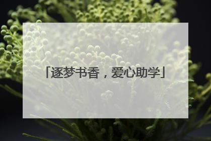 逐梦书香，爱心助学