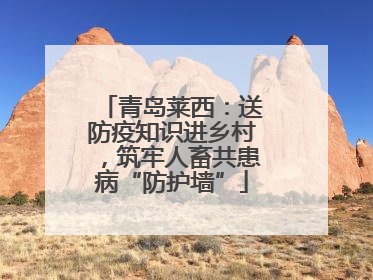 青岛莱西：送防疫知识进乡村，筑牢人畜共患病“防护墙”