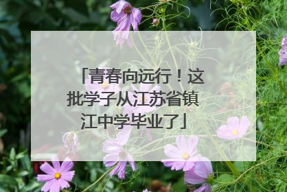 青春向远行！这批学子从江苏省镇江中学毕业了