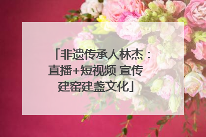 非遗传承人林杰：直播+短视频 宣传建窑建盏文化