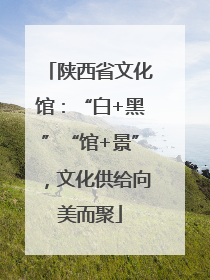 陕西省文化馆：“白+黑”“馆+景”，文化供给向美而聚