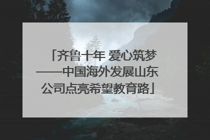 齐鲁十年 爱心筑梦——中国海外发展山东公司点亮希望教育路