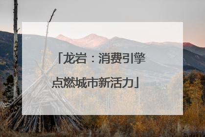 龙岩：消费引擎点燃城市新活力