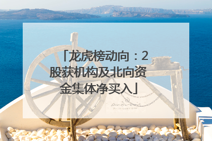 龙虎榜动向：2股获机构及北向资金集体净买入