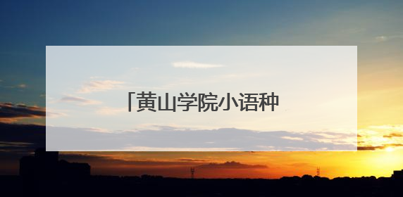 黄山学院小语种微专业学生助力景区外语讲解服务