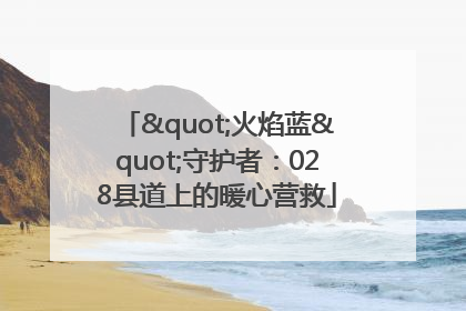 "火焰蓝"守护者：028县道上的暖心营救