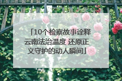 10个检察故事诠释云南法治温度 还原正义守护的动人瞬间