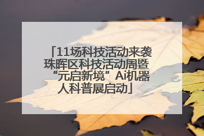 11场科技活动来袭 珠晖区科技活动周暨“元启新境”Ai机器人科普展启动