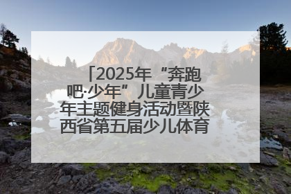2025年“奔跑吧·少年”儿童青少年主题健身活动暨陕西省第五届少儿体育嘉年华活动启动