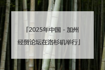 2025年中国－加州经贸论坛在洛杉矶举行