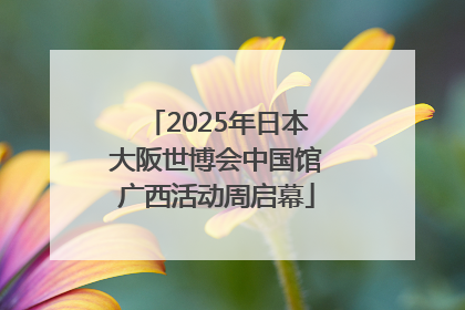 2025年日本大阪世博会中国馆广西活动周启幕