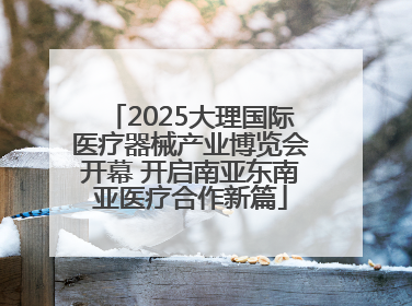 2025大理国际医疗器械产业博览会开幕 开启南亚东南亚医疗合作新篇