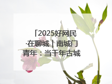 2025好网民·在聊城｜南城门青年：当千年古城遇见青春歌谣 一湖碧水见证的“聊城式浪漫”